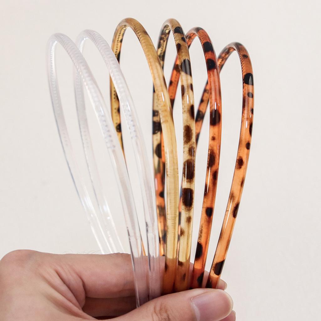 4/5/6pcs Fashion Matte Headband For Women Girls Thin Headband Female Plastic Teeth Hairbands Simple Hair Accessories Mix Styles