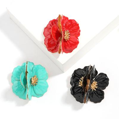 Exaggerated Creative Big Flower Earrings Fairy Earrings