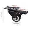 Caster Wheels Industrial Casters Swivel Plate Casters With Brake Furniture Workbench Trolley Wheels Multi-Directional Casters
