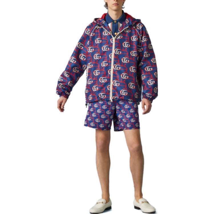 GUCCI Gg Anchor Print Swim Shorts 748569-XHAIC-4692