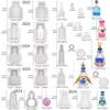 FUNSHOWCASE Perfume Bottle Silicone Mold, Container, Medicine Bottle, Small Bottle, Container, UV Resin, Epoxy Resin, Clay, Set of 6