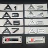 3D ABS Chrom Černé Logo S Line Znak Blatník Samolepka Kufr Auta Pro Audi A1 A2 A3 A4 A5 A6 A7 A8 Písmena Samolepka Příslušenství