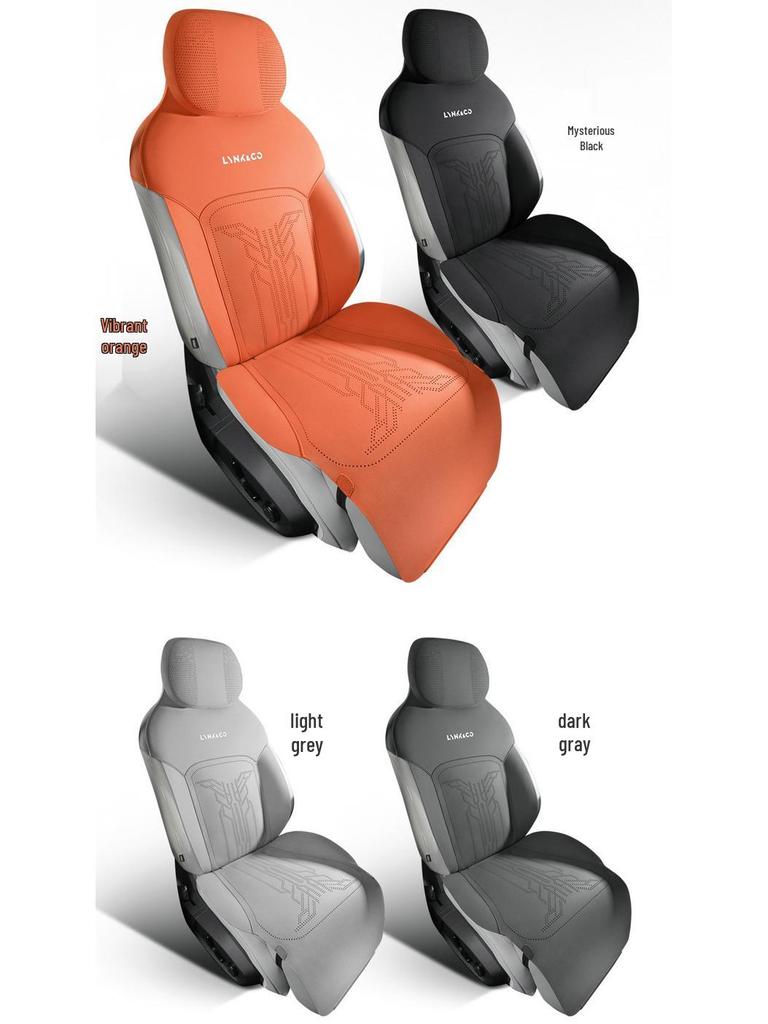 Lynk 08 Universal Suede Car Seat Cushion, Ventilated & Half-Wrap Design for All Seasons