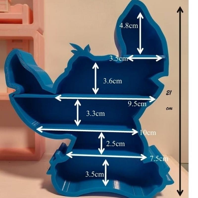 

Stitch Animation Shape Mini Garage Kit Storage Removable Cabinet Does Not Contain Toy Desktop Collect Model Display Rack