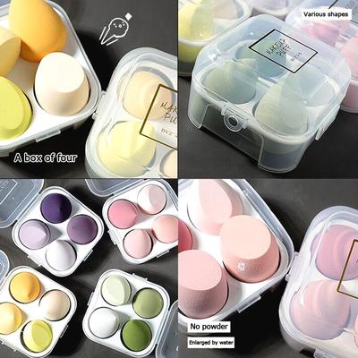 Oeuf de maquillage, ne pas manger de poudre, gouttes de poudre, gourde, boîte porte-œufs, éponge, ensemble d'outils de maquillage
