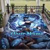 Custom Text Solo Leveling Pattern Floor Rug Soft Indoor Carpet Mat Living Room Bedroom
