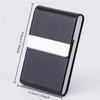 PU Business Card Bag Business Card Case Full Foreskin Vertical Cigarette Case 7 Magnetic Card Holder Dual-use Card Holder