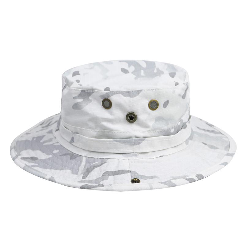 

Camouflage Bucket Hat for Men Women, Outdoor Sun Protection Fishing Cap, Breathable Jungle Camo Fisherman Hat for Hiking Camping