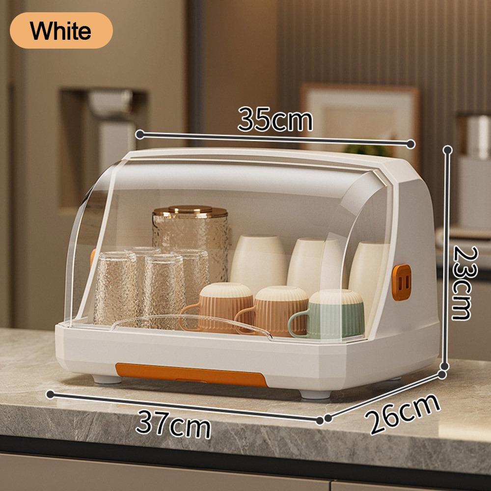 Dust-proof Cup Storage Box Large Capacity Keep Tidy Cup Drying Rack Household Multi-functional Tableware Storage Box