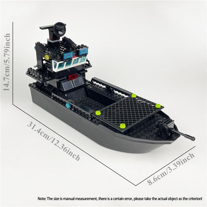 Grandi Navi da Pattuglia Blocchi da Costruzione Giocattoli Nave Modello Mattoncini Regali di Compleanno per Bambini Giorno del Ringraziamento Natale Capodanno