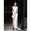 Temperament Dress Skirt Light Mature Style Lace Fishbone Camisole Dress for Important Occasions