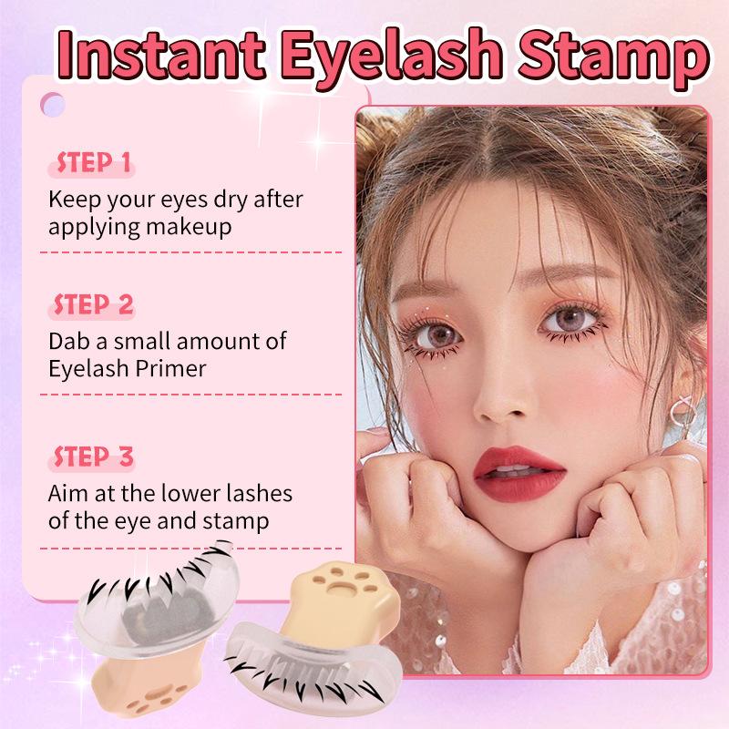 1 Pair of False Eyelash Stamps DIY Eyelash Extensions Under Painting Silicone Template Natural Eyelashes Eye Makeup Tools