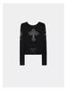 Badblood BCAC Series Retro Print Distressed Slim-Fit Long-Sleeve Women's T-Shirt