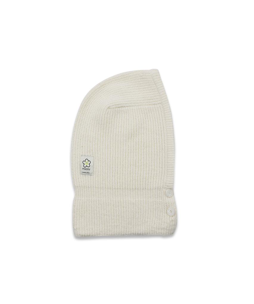 MACKY Millie Button Balaclava Ivory