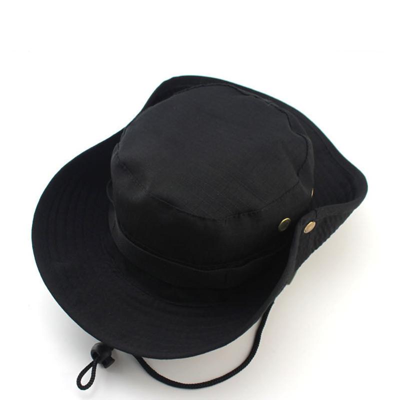 Unisex Summer Outdoor Fishing Hiking Bucket Hat Wide Brim Fordable Fishermen Sunsreen Hat Men Women Camping Visors Panama Hats
