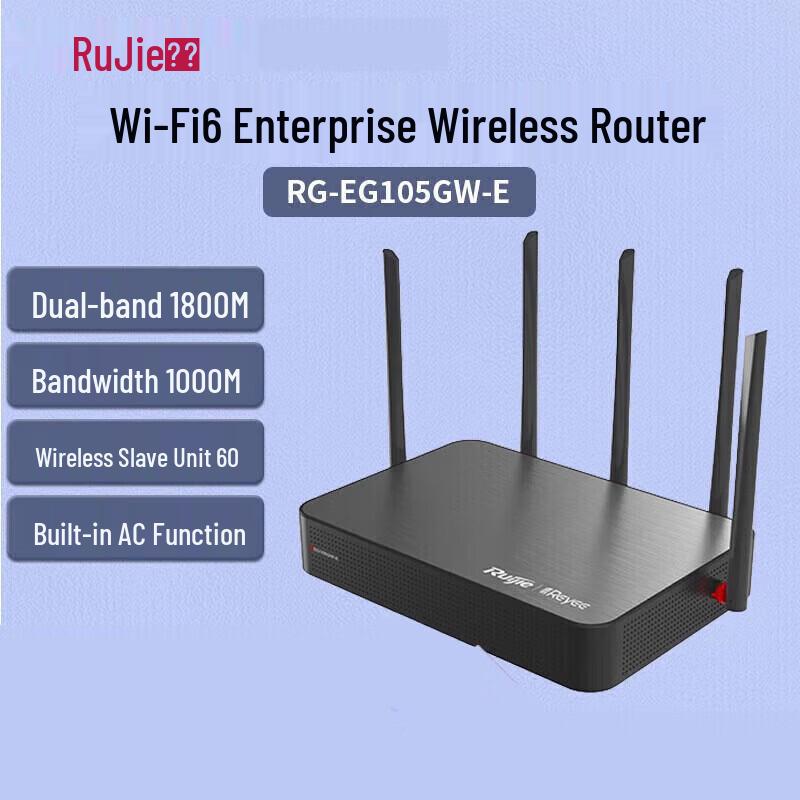 

Ruijie Gigabit WiFi 6 Enterprise Wireless Gateway Router