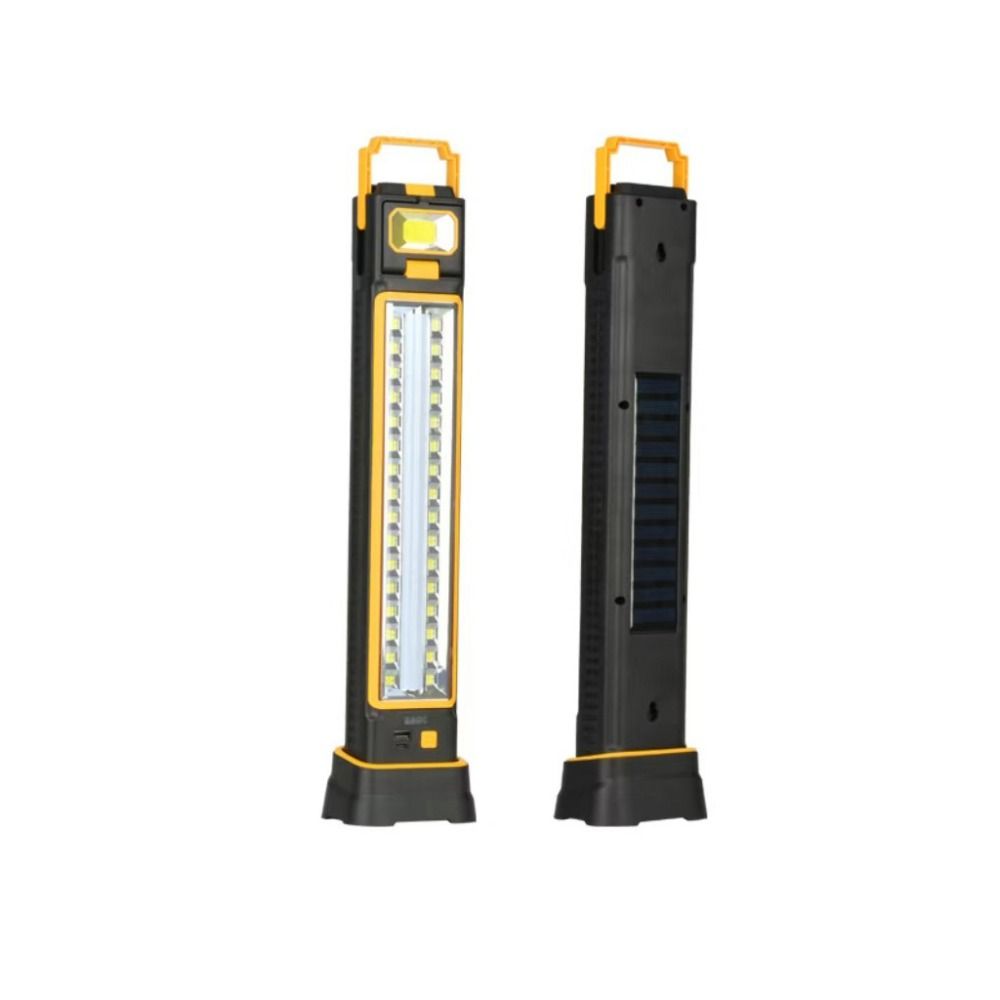 USB Rechargeable Solar-Powered Lamp Magnetic Base Work Light USB-C Flashlight  Multi-Function