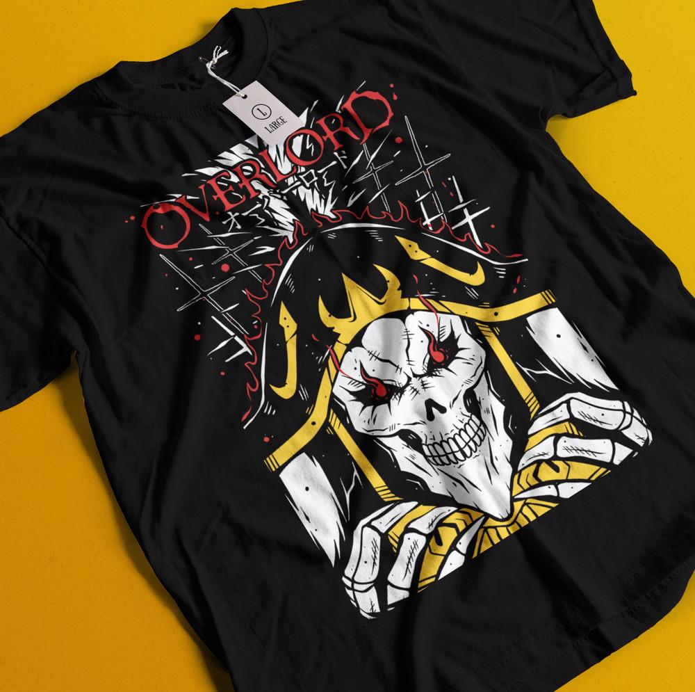 

Overlord T-Shirt Ainz Ooal Gown Shirt Albedo Shalltear Bloodfallen Tshirt Anime 2XL