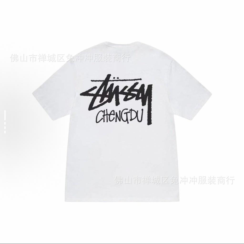 2025 new STU three standards complete spring and summer new tide brand classic cruise printed letters men and women with the same short sleeves