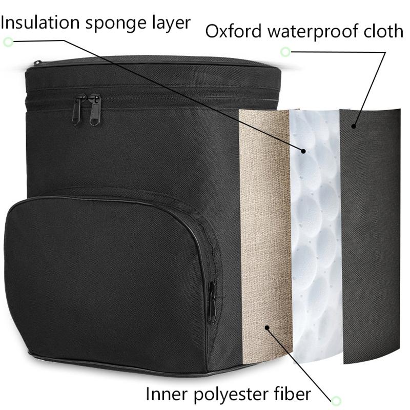 Sac de voyage pour vélo électrique, sac de transport étanche pour moto, sac de transport pour moto, tissu Oxford de conservation de la chaleur pour lunettes