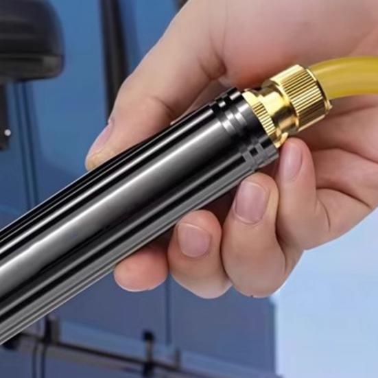 Adjustable Hose Nozzle High-Pressure Garden Hose Sprayer Booster Nozzle Rust-Proof for Car Wash