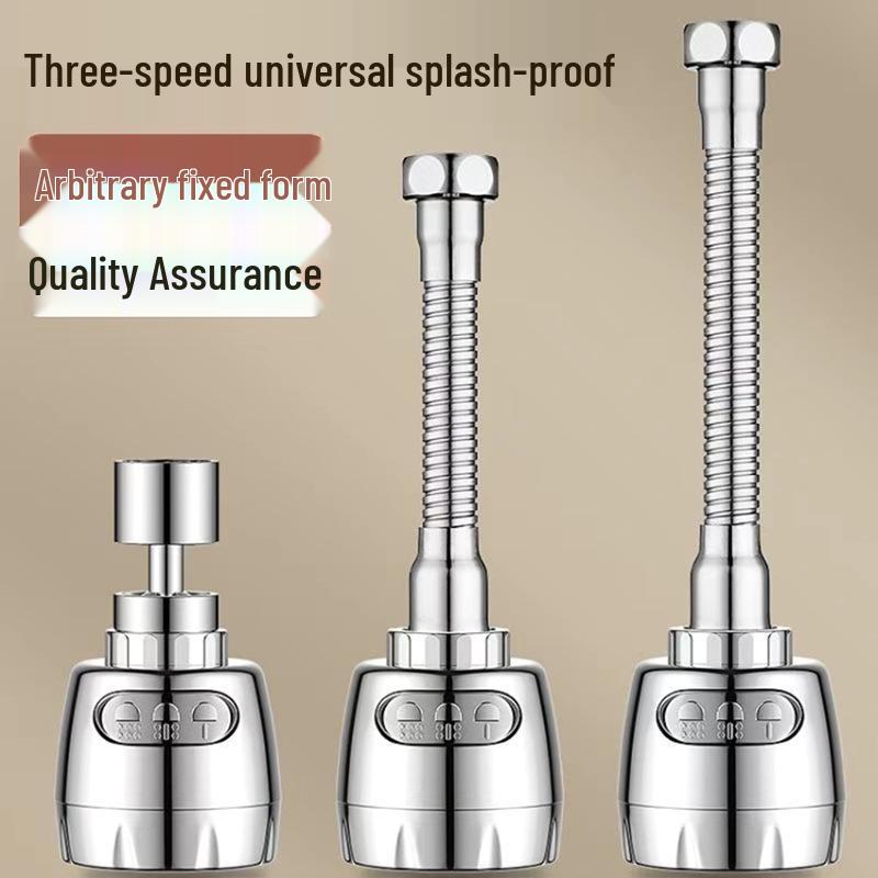 Universal Kitchen Faucet Swivel Extension: Splash-Proof Sink Booster & Water Purifier