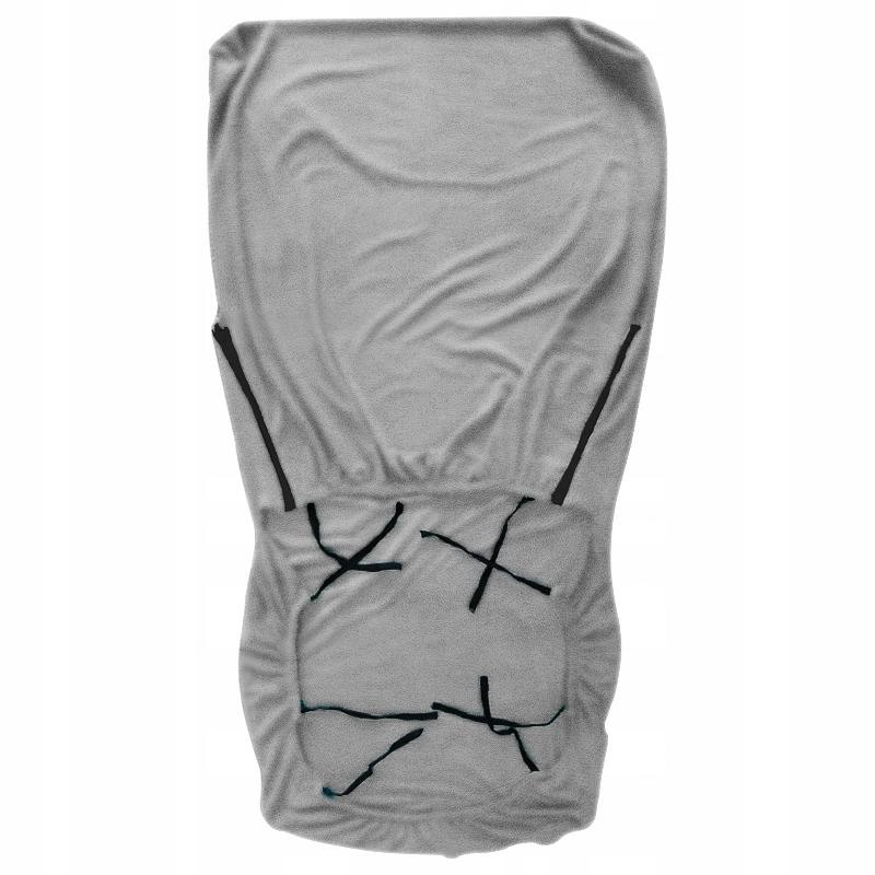 Swivel Chair Cover Light Gray Velvet