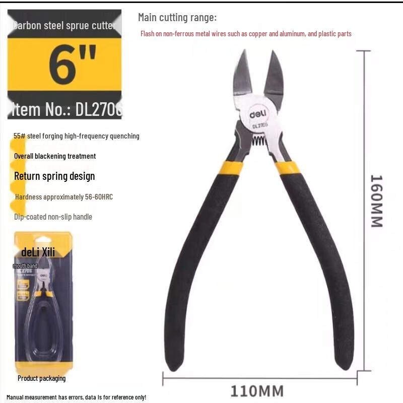 Deli 30x45cm Black Non-Magnetic Whiteboard