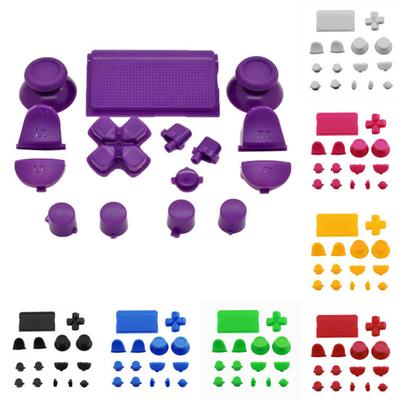 15Pcs/Set Replacement Parts Buttons Kit for Solid Color PS4 Controller Gamepad