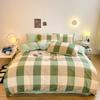 Cotton Fleece Coral Fleece Bed Four-piece Set Flannel Bedding Fleece Quilt Cover Bed Sheet Three-piece Set