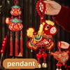 Cute Red Fu Bao Tassel Hanging Ornament Chinese Spring Festival Wall Door Pendant  New Horse Year Home Decorations