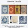Mini Rug Table Coasters Persian Carpet Style Drink Holders Oriental Vintage Bohemian Drink Mats Miniature Elegant Bar Coaster for Office Home