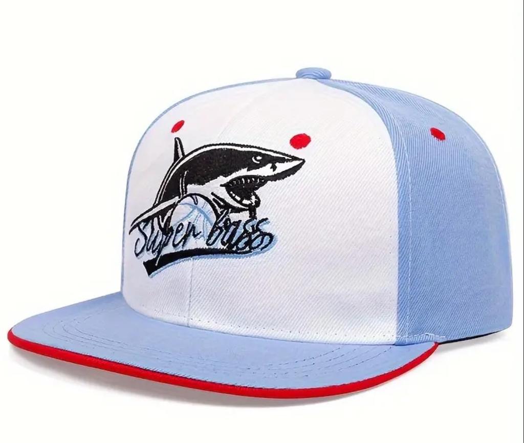 Sproutsy Men's Flat Visor Snapback Shark Cap