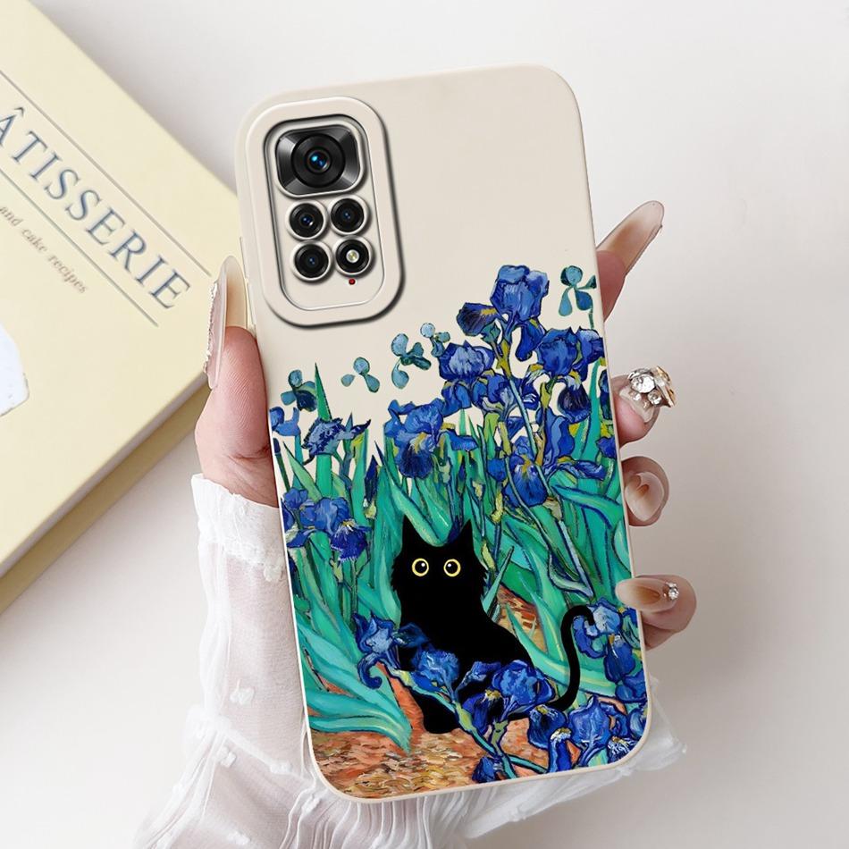 Für Xiaomi Redmi Note 11 11s 4G Handyhülle Redmi Note 11 Pro 4G Global Eleganter Druck Weiches Silikon Linsenschutz Bumper