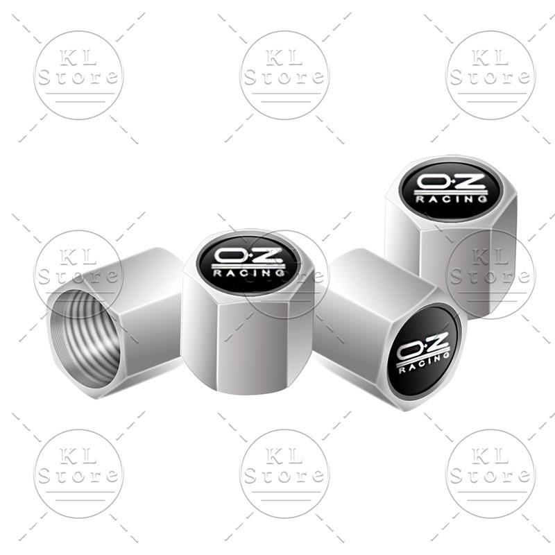 AUP1 OZ O.Z Racing Logo Car Metal Badge Wheel Tires Valve Caps Tyre Dust Cover Universal For Car Bicycle Truck Motorcycle Accessories