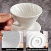 Ceramic Coffee Dripper Engine Style Coffee Drip Filter Cup Permanent Pour Over Coffee Maker Separate Stand For 1-2 Cups