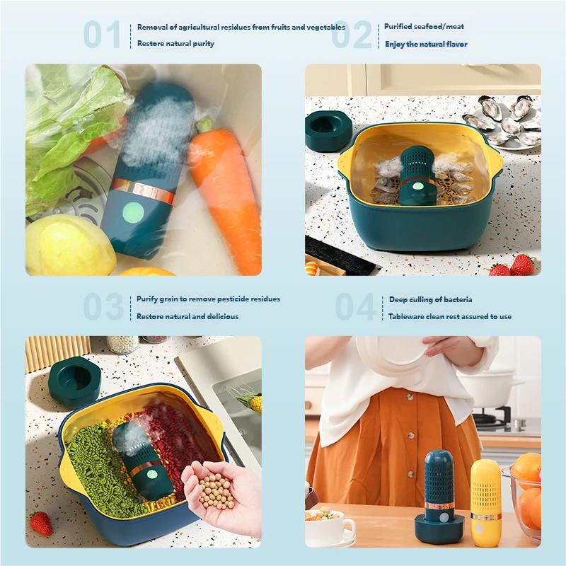 3000mAh Fruit and Vegetable Cleaning Machine Multifunctional Vegetable Cleaning Machine Fruit Cleaning Device for Fruits Veggies