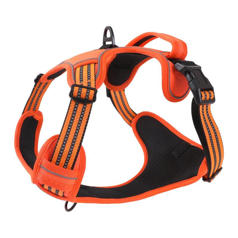 Dog Walking Pet Strap Universal Reflective Vest Dog Leash Chest Back