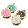 5pcs Gold Color Stainless Steel Enamel Moon Love Medal Heart Charms Pendants for DIY Earrings Necklace Jewelry Making Supplies