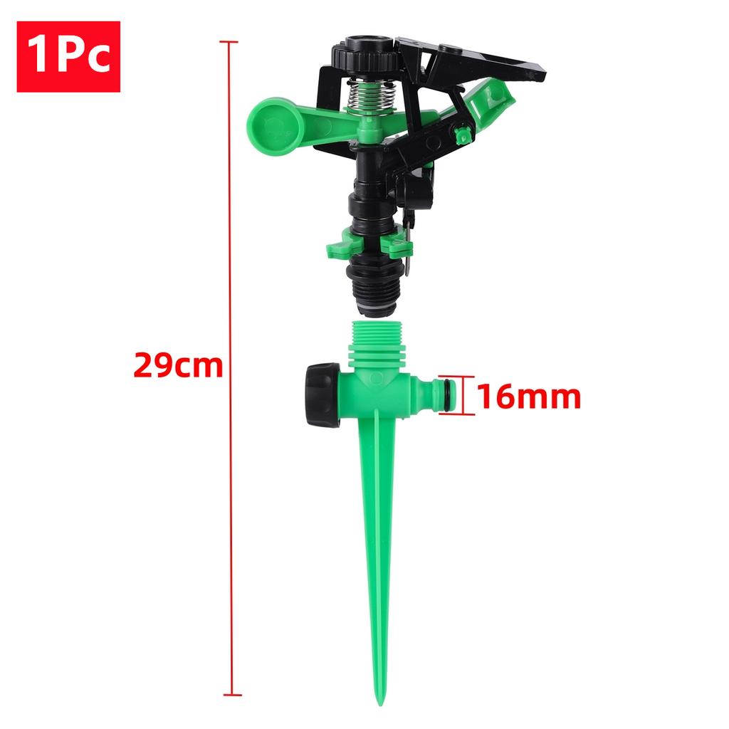 1/2" Male Thread Controllable Angle Rocker Nozzle With 3-Kinds Bracket Kits Garden Irrigation Landscaping Adjustable Sprinkler