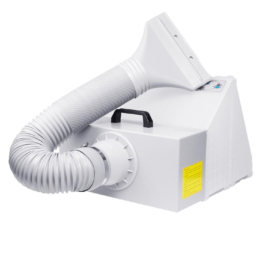 Airbrush Paint Spray Booth Kit Portable Exhaust Filter Extractor Fan Set Model Turn Table Fiberglass Filter Sponges LED