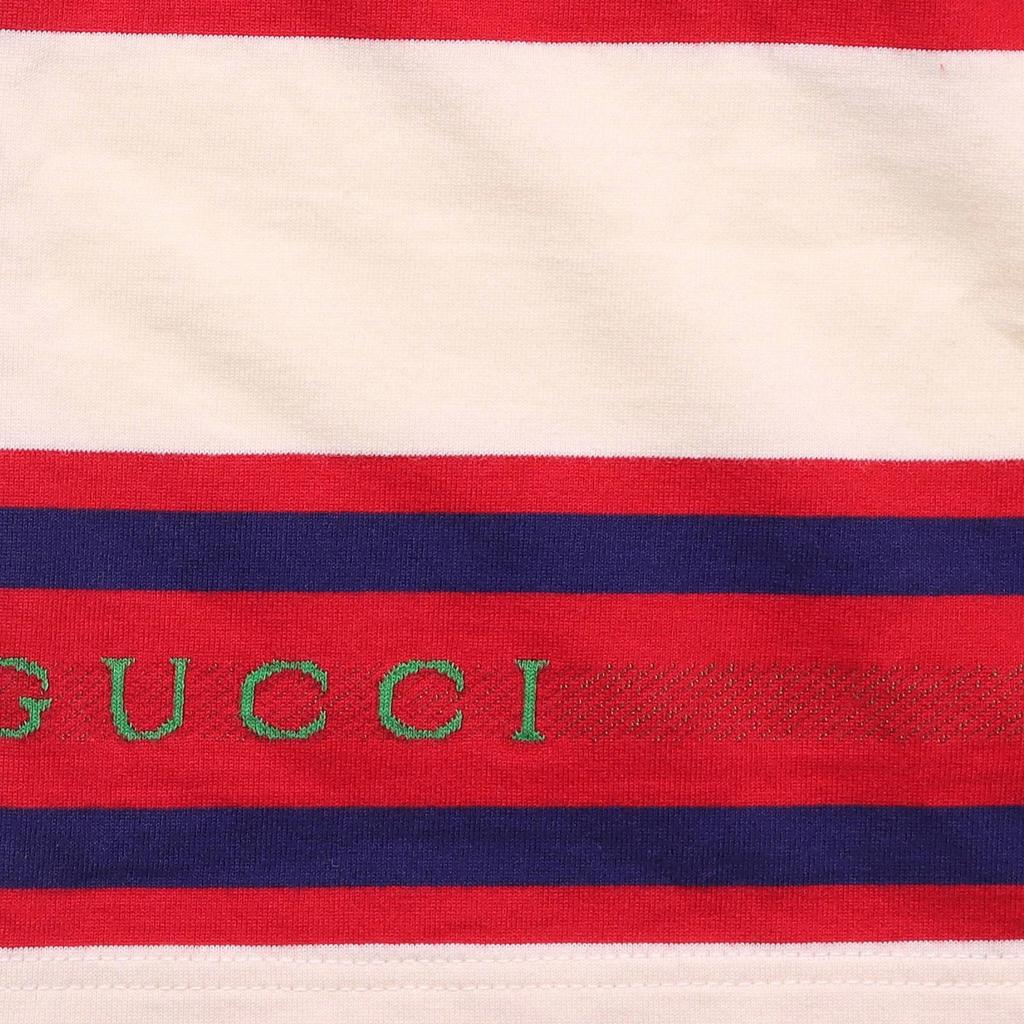Gucci Polo Shirt Men's Red White Stripes 645258-XJC6I-9209