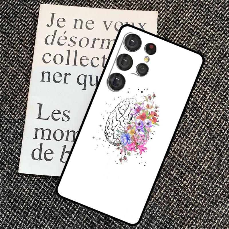 Anatomy Brain Case For Samsung Galaxy S25 Ultra S20 S21 S22 S23 S24 Ultra S9 S10 Plus S24 FE Back Cover