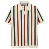 Camisa Polo Casual con Cuello de Solapa para Hombre - Tejido de Punto a Rayas de Manga Corta Estilo Europeo y Americano