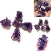 Natural Quartz Amethyst Geode Druzy Crystal Cluster Healing Decor Specimen