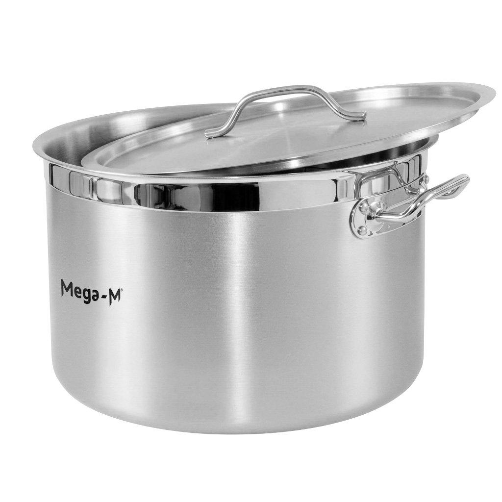 Mittlerer Catering-Topf mit Deckel Mega-M Pro 44L Dia. 45 cm x H 28 cm N
