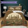 Muslim Pattern Bedding Uilt Set Uilt Cover Pillowcase Home Decoration Birthday Gift (1 * Duvet Cover + 2 * Pillowcase  Without Core)123
