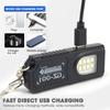 Mini Keychain Lamps USB Charging Head Torch Light Waterproof Hiking Camping Lights Protable Rechargeable Keychain Flashlights