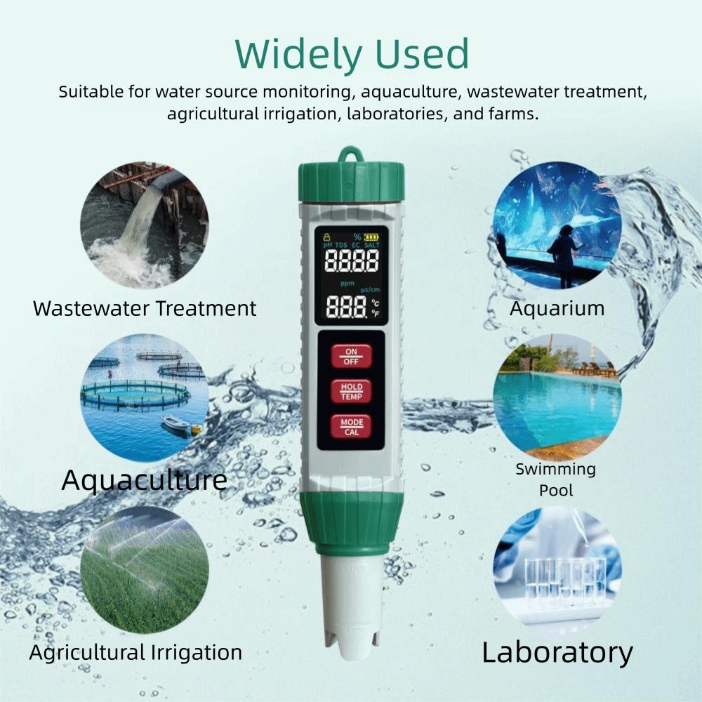 Waterproof Household Water Test Pen LCD Digital Display PH Tester  Disease Control Centers