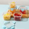 1Pieces Refrigerator Mini Storage Box Sauce Pickle Take-out Fresh-keeping Box Transparent Fruit Packaging Box Outdoor Tableware